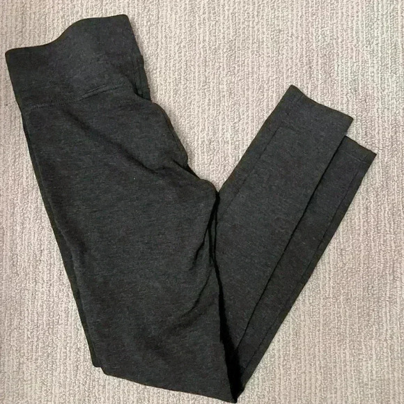 LOFT charcoal gray small thick leggings - Picture 1 of 4